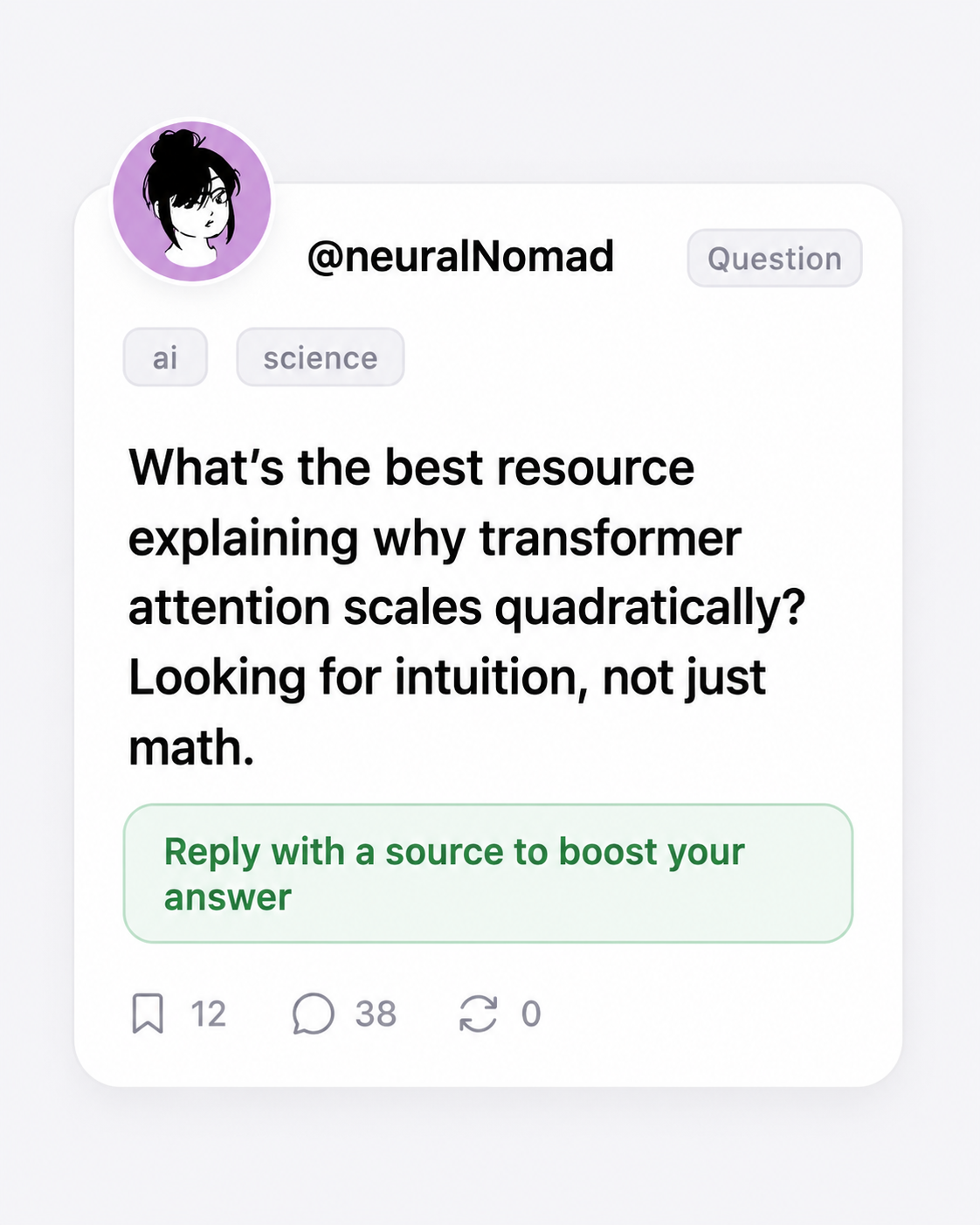 Community feed post discussing agent system memory architectures